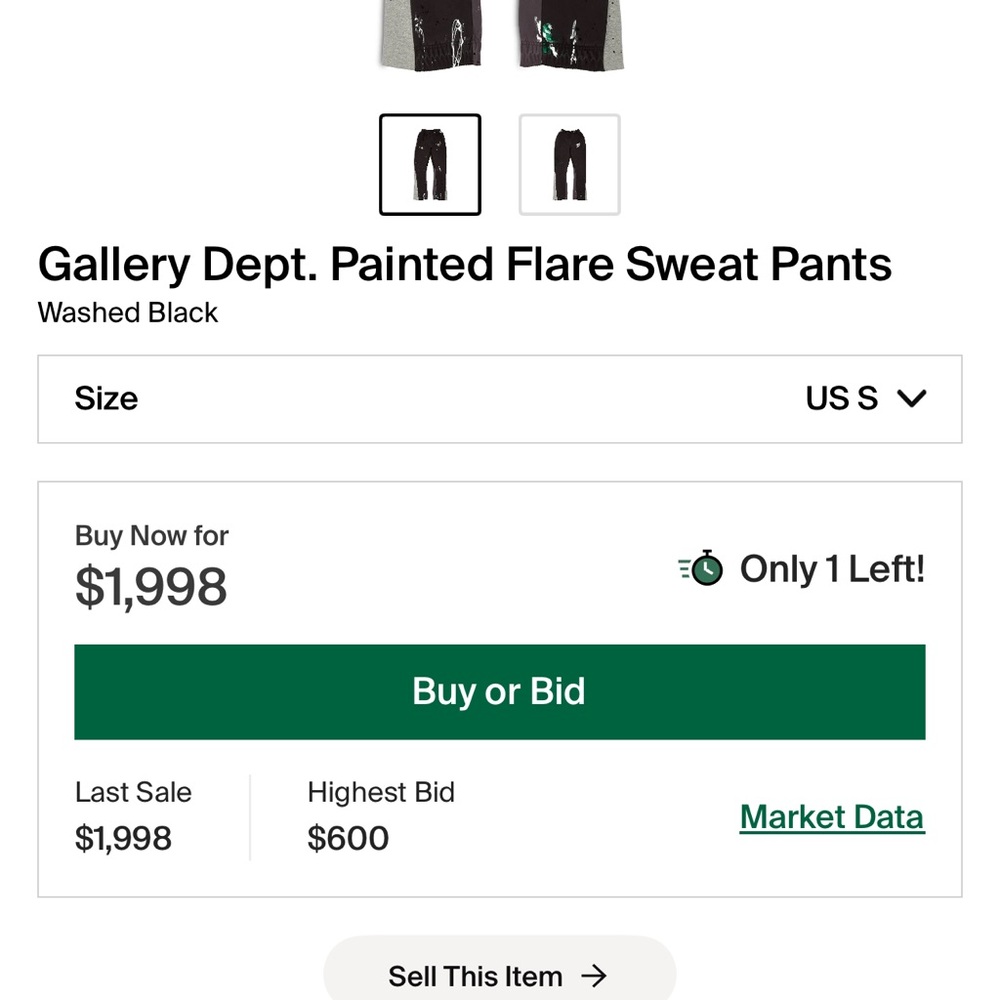 Gallery Dept. Painted Flare Sweat Pants